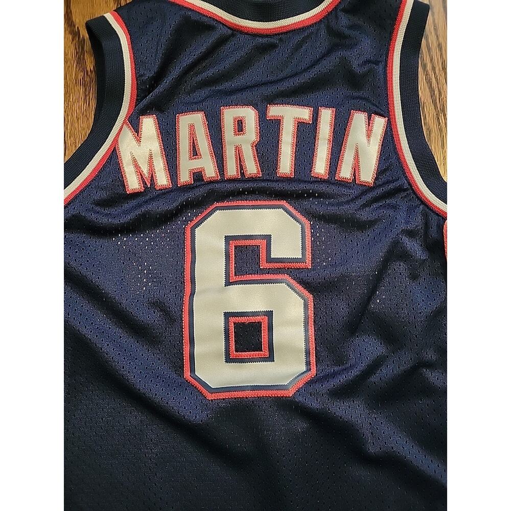 Nike Kenyon Martin New Jersey Nets Jersey NBA Basketball Youth Small Boys Kids - Picture 9 of 10